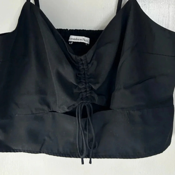 Abercrombie & Fitch | Black Lace Satin Tank size medium - Picture 5 of 7